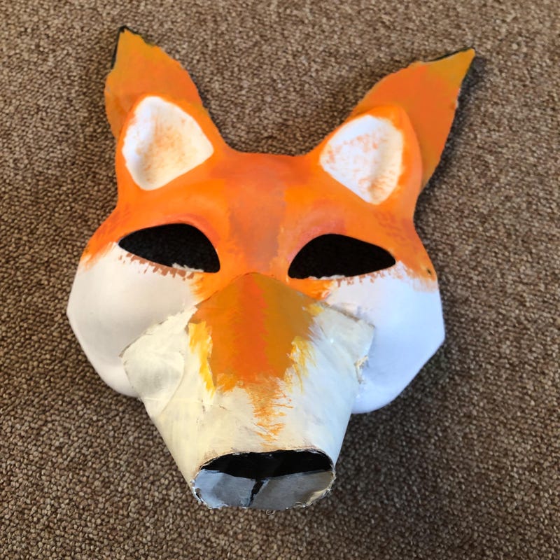 Therian Fox Mask Etsy Therian Fox Mask Etsy