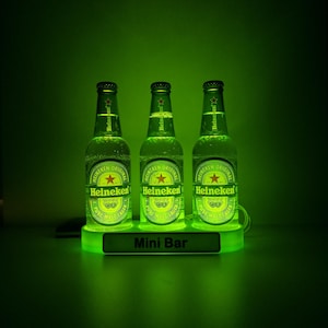 Custom Bier Cadeau Lamp – Gepersonaliseerde Display met Naam – Unieke Mancave & Bar Decoratie
