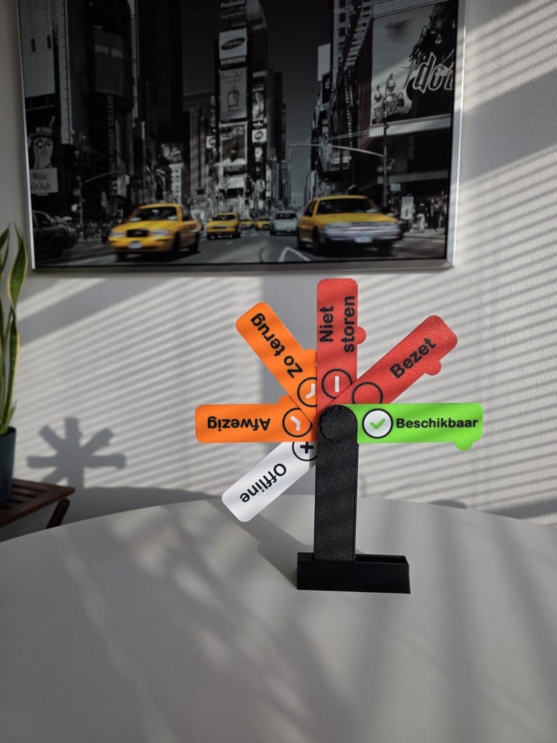 Office Status Sign for Desk – Personalized Availability Indicator – Do ...