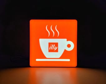 Coffee Cup Saucer Espresso Illy LED lamp / lightbox