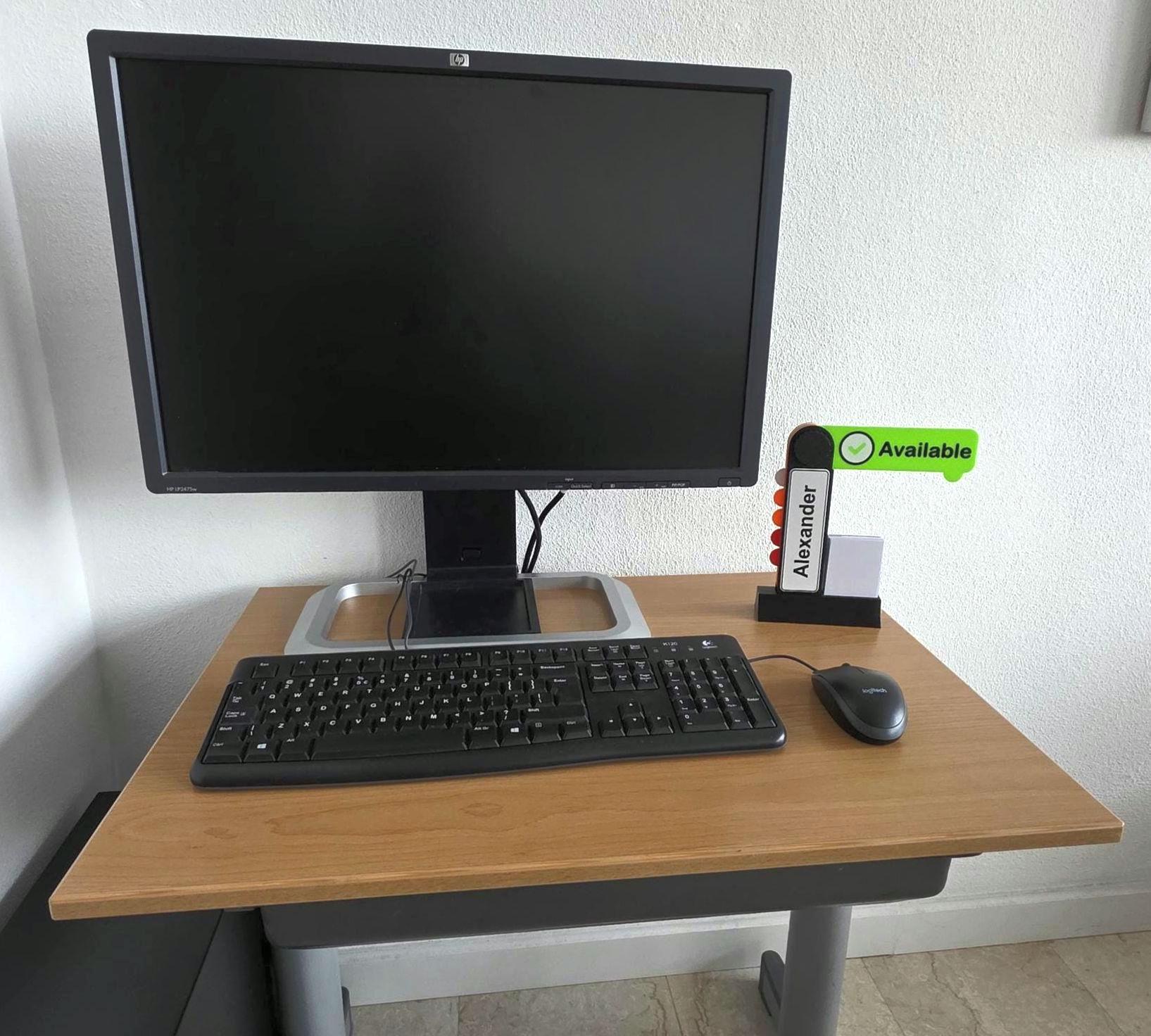 Office Status Sign for Desk – Personalized Availability Indicator – Do ...