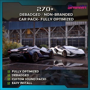 Pack#01l FiveM l 270+ Car Pack | Debadged | Unbranded | Mod | High Quality |