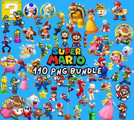 スーパーマリオ PNG 110 バンドル、デジタルアート、マリオ PNG