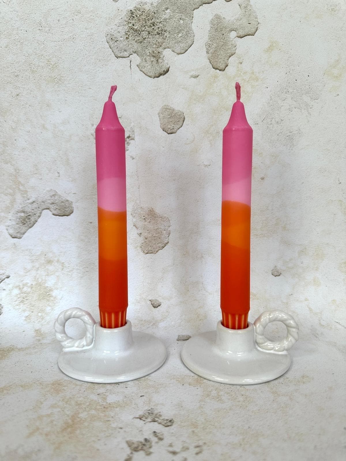Orange and pink candle - Etsy 日本