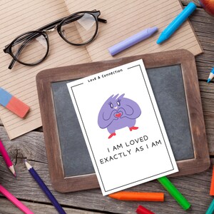 Children's Printable Affirmation Cards for Learning, Development, and Love | 40 Positive Affirmations | Growth & Learning Cards