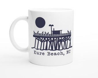 Kure Beach Pier, North Carolina 11oz Ceramic Coffee Mug