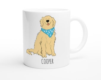 Golden Retriever Mug | Customized Dog Gifts | Dog Lover| Dog Mom| Golden Retriever| Personalized Dog Gifts| Coffee Lover | Tea Drinker|Gifts