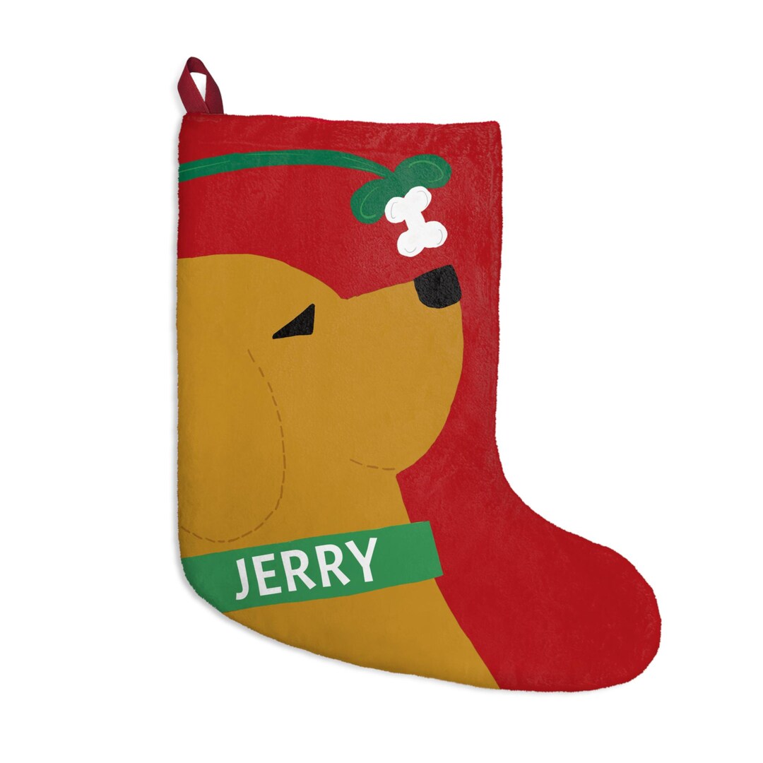 Yellow Lab Stocking Yellow Lab Golden Retriever Christmas Stocking Personalized FREE ...