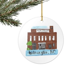 Adorno del edificio Cotton Exchange de Wilmington, Carolina del Norte / Decoración redonda de cerámica