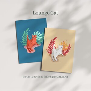 Flirty Cat Card - Digital Greeting Card with a Fun and Provocative Cat Illustration.