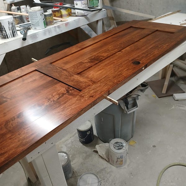 Custom Shaker Style Interior Door: Oak, Maple, or Cherry