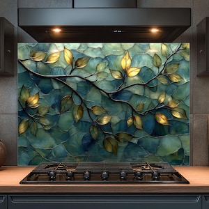 Dosseret en verre trempé, dosseret en verre pour cuisine, couvercle de cuisinière, dosseret de poêle, dosseret de cuisine, dosseret pour cuisinière
