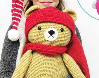 Big Honey Bear - Instant Download PDF Crochet Pattern - English, French, German, Italian, Spanish and Dutch PDF's