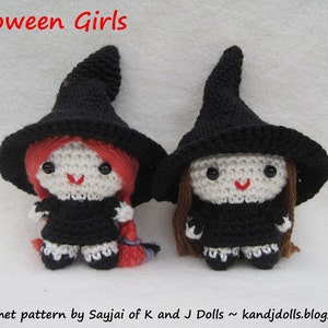 Halloween Girls, PDF Amigurumi Crochet Pattern image 4