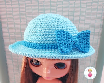 Sunhat crochet pattern for a doll