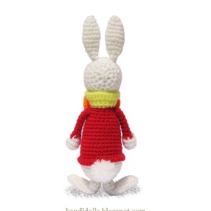 White Rabbit from Alice in Wonderland, PDF Crochet Pattern, English, French and German edition image 3