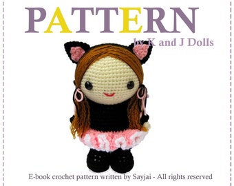 Bella in Ballerina Catsuit, Crochet pattern in English and German