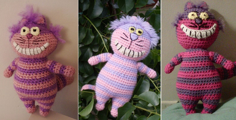 Cheshire Cat, Amigurumi Crochet Pattern in English, Italian, French, Spanish, Dutch and German image 6