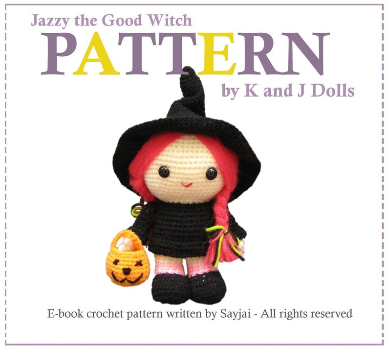 Jazzy the Good Witch, Amigurumi Crochet Pattern image 1