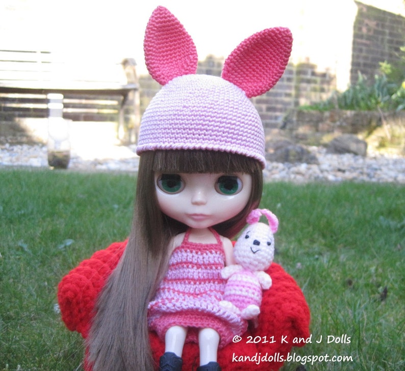 Piggy Dress and Hat, PDF crochet pattern in English image 2