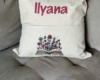 Almohada de lectura de bolsillo personalizada