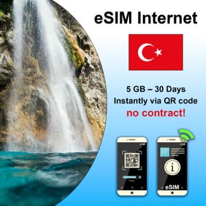 Türkiye eSIM - 5GB voor 30 dagen - Geen contract, direct via QR-code - Online activering
