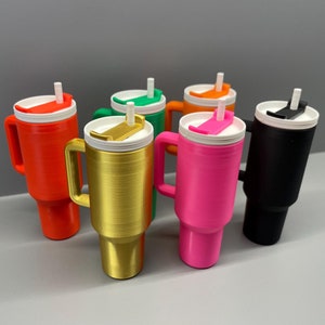 Mini Stanley Keychain, Stylish Hidden Chapstick Holder, Pills Holder, Cash Holder, 3D Printed