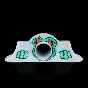 Sapo impresso em 3D para esgoto | Obstáculo exclusivo para parque de skate | Rampa de fingerboard personalizável | Decoração criativa para mini parque de skate | Presente para skatistas