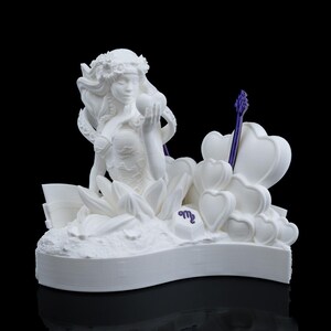 Mi Valentín es Virgo: regalo del zodiaco impreso en 3D para el día de San Valentín, recuerdo astrológico personalizado, perfecto para los amantes de Virgo