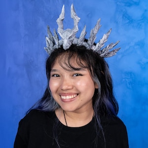 Dragon&#39;s Heir Crown | Handmade Fantasy Crown | Medieval Dragon Crown | LARP Crown | Fantasy Heir Crown | Dragon Themed Headpiece | Cosplay
