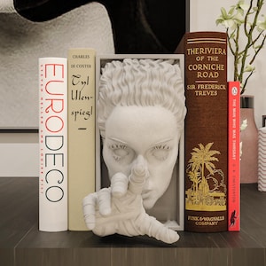 Bride of Frankenstein Book Nook: Gothic Bookshelf Insert & Wall Mount