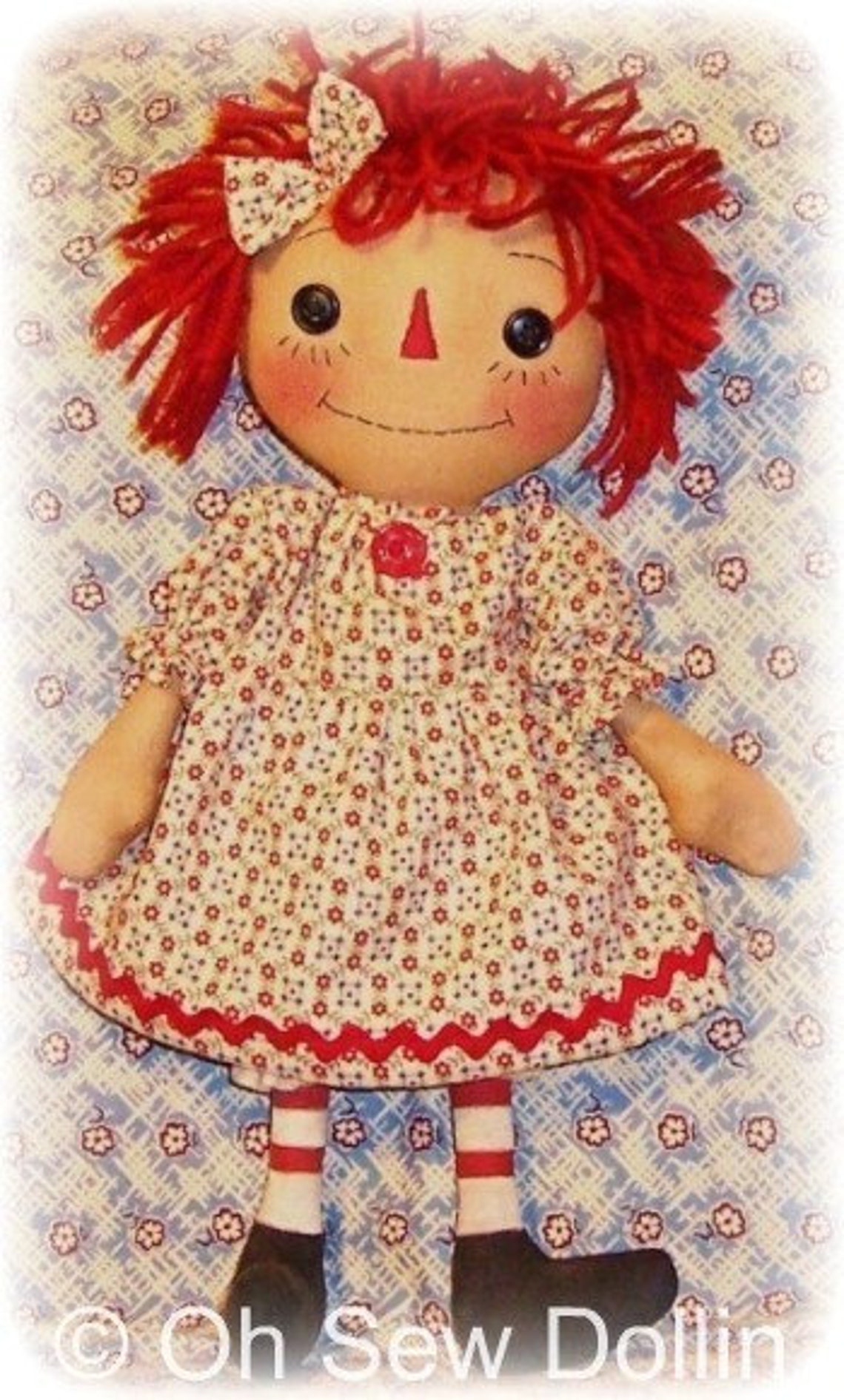 Raggedy Ann Doll PATTERN Instant Download PDF Rag Doll Etsy