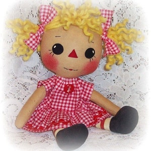Primitive Doll Pattern, PDF Sewing Pattern, Rag Doll Pattern, Cloth ...