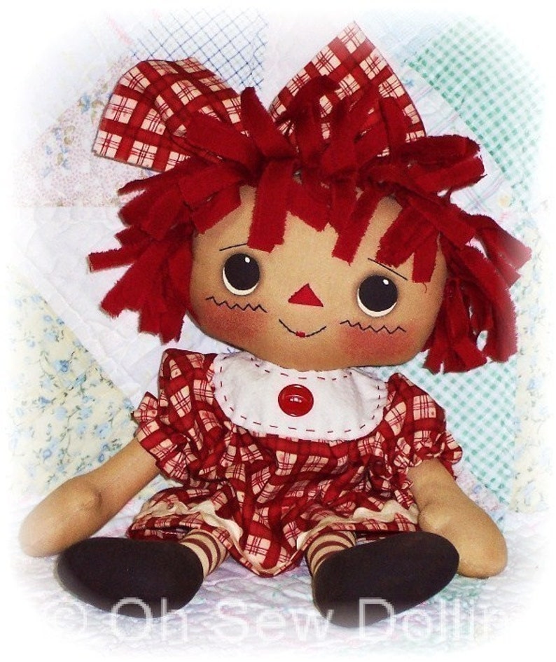 Cloth Doll PATTERN PDF pattern Primitive Rag Doll Pattern