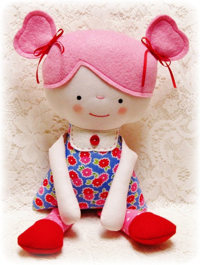 Soft Rag Doll PATTERN PDF Pattern E Pattern Plush Softie - Etsy