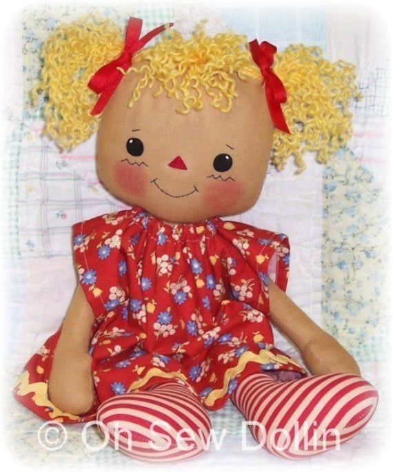 Cloth Doll Pattern Rag Doll Pattern PDF Sewing Pattern Etsy