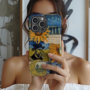 Van Gogh Starry Night Art Phone Case, Aesthetic Phonecase Xr Case, Whimsical Phone Case, Painting Case iphone 14 15 16 Pro Max Samsung S24