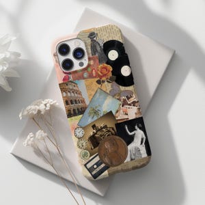 Historical Nostalgia Aesthetic Vintage Phone Case,  for iPhone Samsung S24 23 Trendy Unique Design, iphone 16 15 14 13 12 Pro Max Tough Case