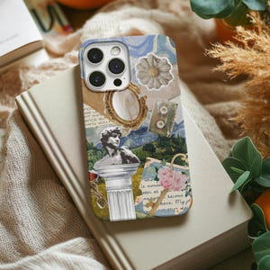 Vintage Coquette Collage Phone Cover, Whimsical Elegance, Romantic Aesthetic Retro Phone Case iphone 12 13 14 Samsung Galaxy S22 23 24 Cover