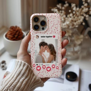 Personalize Photo Phone Case, Customize Phone Case Photo, Valentine Days Gift, Perfect Custom Made Gift iphone14 15 16Pro Max Samsung S24 25