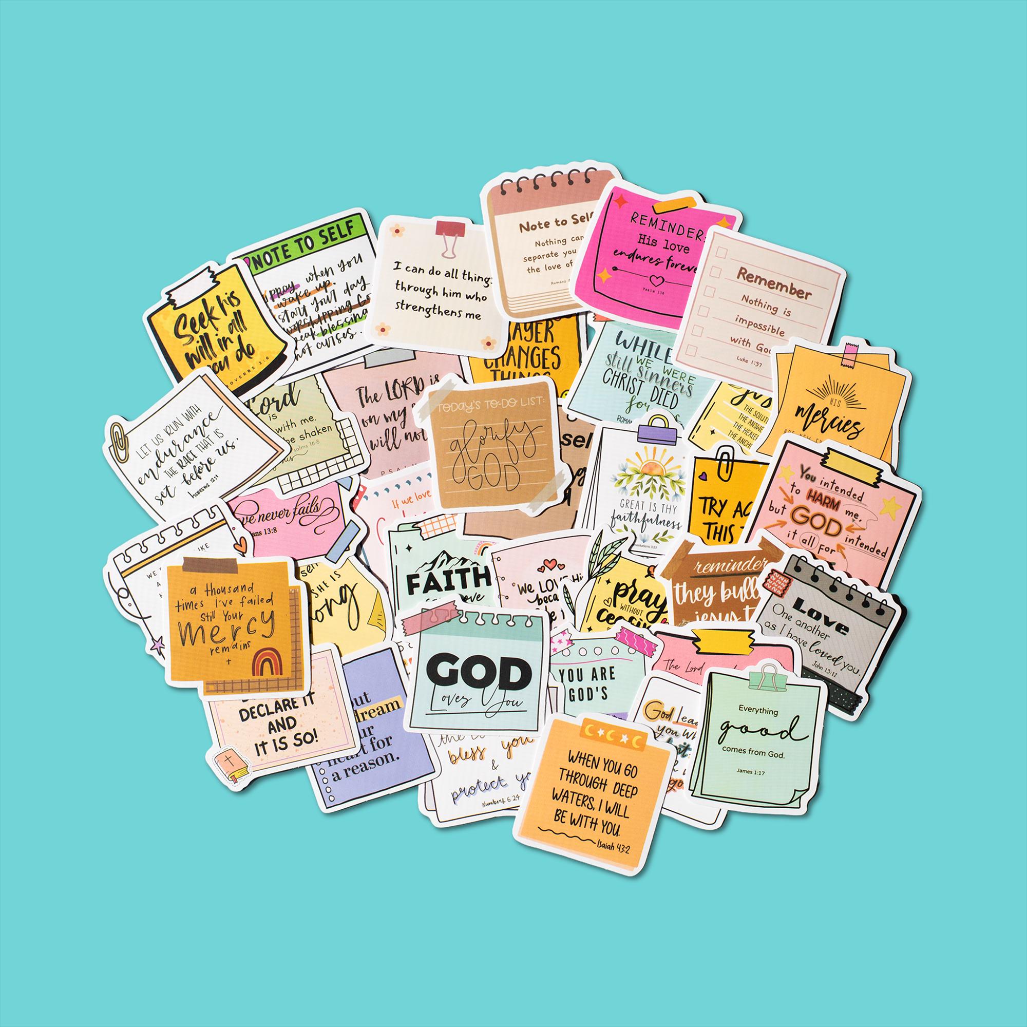 Assorted Bible Verse Sticker Pack | Christian Sticker Gifts | Junk ...