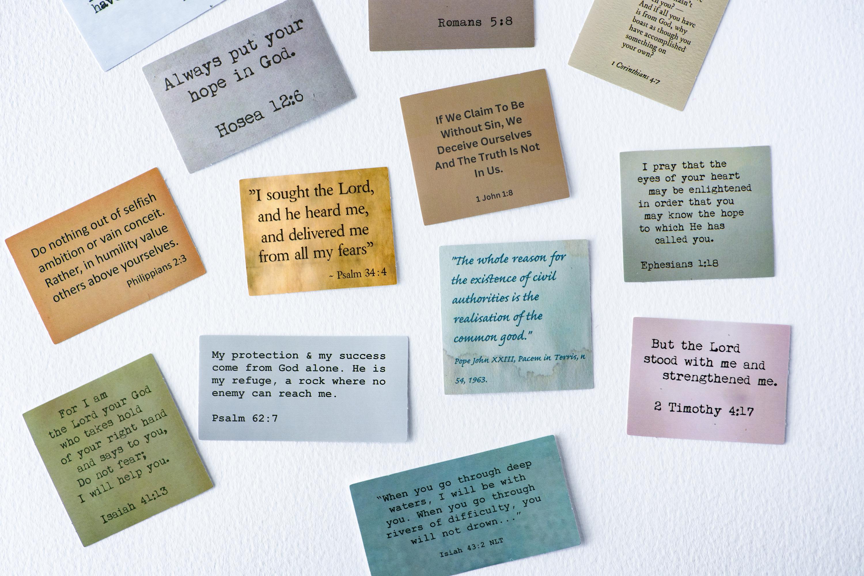 Assorted Bible Verse Sticker Pack, Christian Sticker Gifts, Junk ...