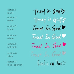 Trust In God Mirror Decal, Christian Rear View Mirror Sticker, Cute Interior Car Accessories, Christian Gifts, Catholic Sticker, Bible Verse