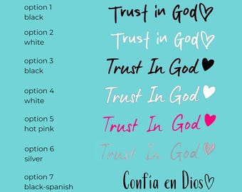 Trust In God Mirror Decal, Christian Rear View Mirror Sticker, Cute Interior Car Accessories, Christian Gifts, Catholic Sticker, Bible Verse