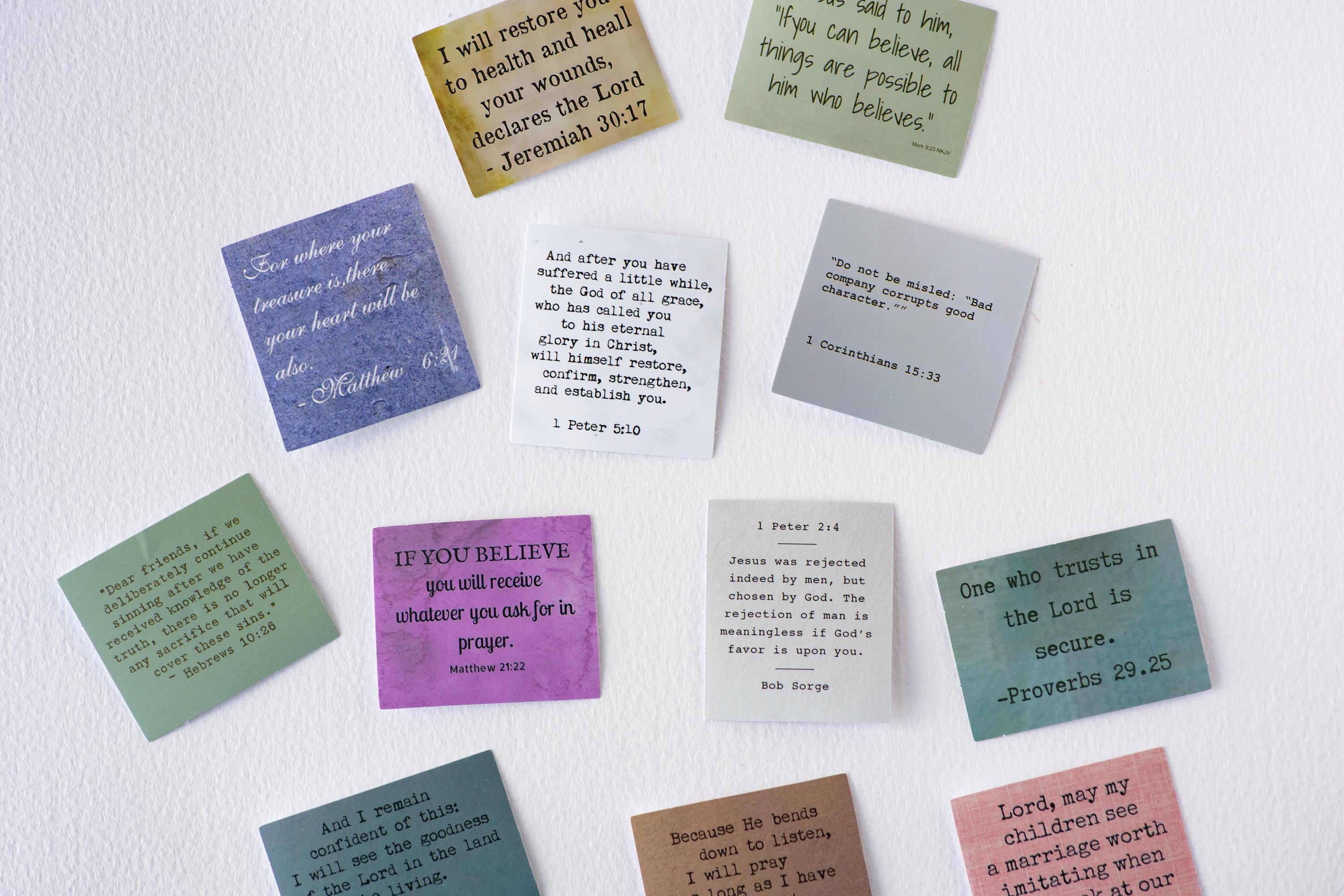 Assorted Bible Verse Sticker Pack, Christian Sticker Gifts, Junk ...