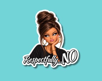 Funny Doll Face Sticker | Sarcastic Meme Sticker | Waterproof Sticker For Laptop & Water Bottle