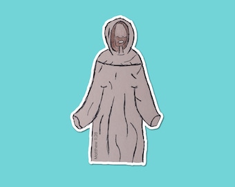 Jesus Sticker, Matthew 11 Christian Sticker For Laptop, Water Bottle, Jesus Art Decal