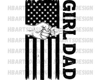 Flicka pappa PNG, fars dag-presentgrafik (digital nedladdning)