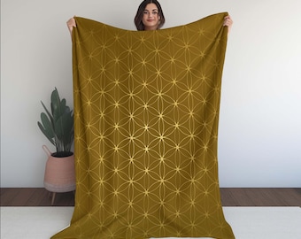 Manta Flor de la Vida, Manta de Meditación, Regalo de Yoga