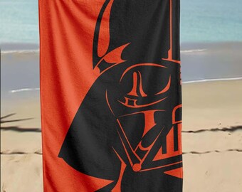 Darth Vader Star Wars Towel, Dark Side Gift, Sci Fi Beach Towel, Vader Fan Towel, Movie Themed Towel, Galaxy Force Towel, Space Villain Gift
